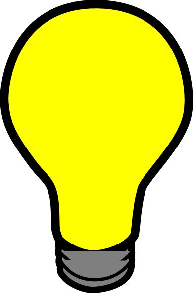 Yellow Lightbulb Clip Art At Vector Clip Art Online