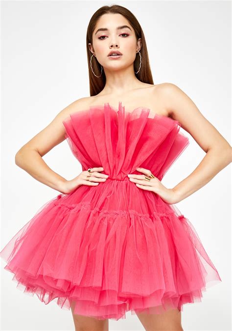 kiki riki tulle strapless mini dress pink tulle dress mini dress dresses
