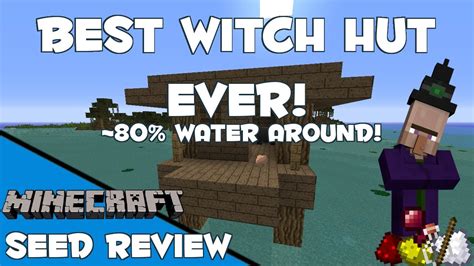 Water, water, everywhere and not a drop to drink. The Perfect Witch Hut! - Minecraft 1.7.2 Seed - YouTube