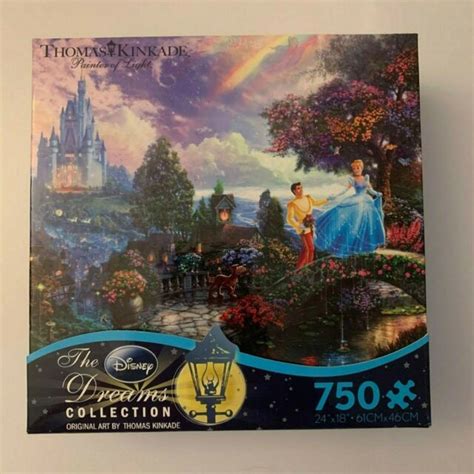 Cinderella Disney Thomas Kinkade 750 Piece Puzzle New Sealed Ebay