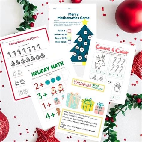 Free Christmas Math Worksheets For Preschoolers And Kindergartners