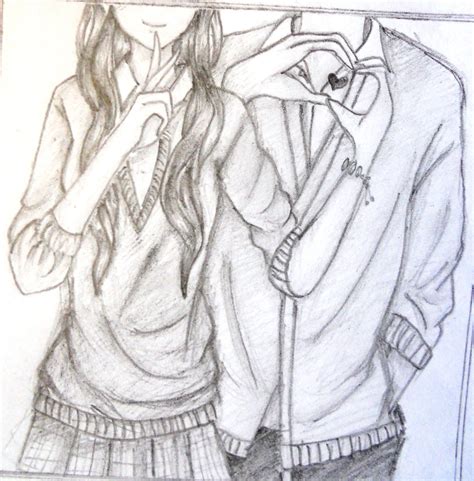 Pencil Drawings Of Couples In Love Easy Girls Dp
