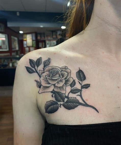 Share 97 About Shoulder Rose Tattoo Designs Super Hot Indaotaonec