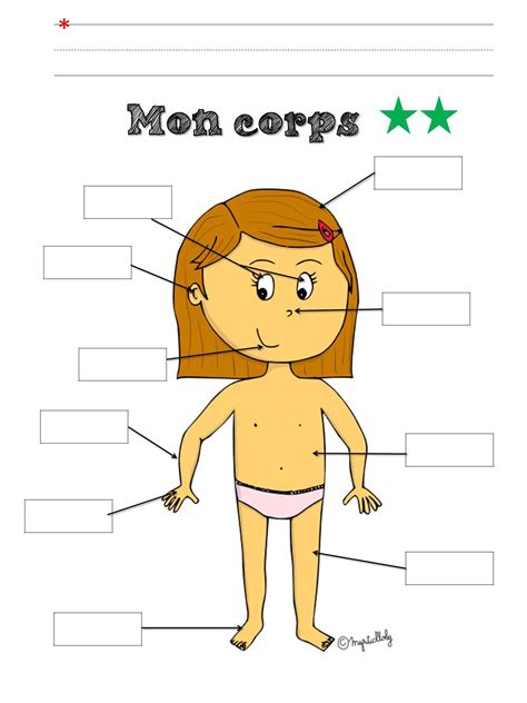 Corps Corps Parties Corps Maternelle Partie Du Corps