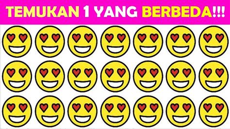 TEKA TEKI MENCARI SATU EMOJI YANG BERBEDA l DAPATKAH KAMU MENEMUKANNYA? RIDDLE EMOJI - YouTube