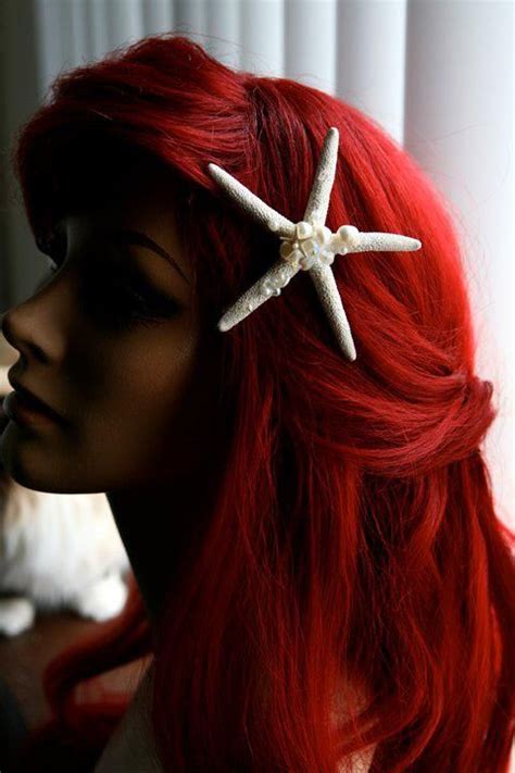 I Love The Ariel Wig And The Starfish Clip Ariel Hair Little Mermaid