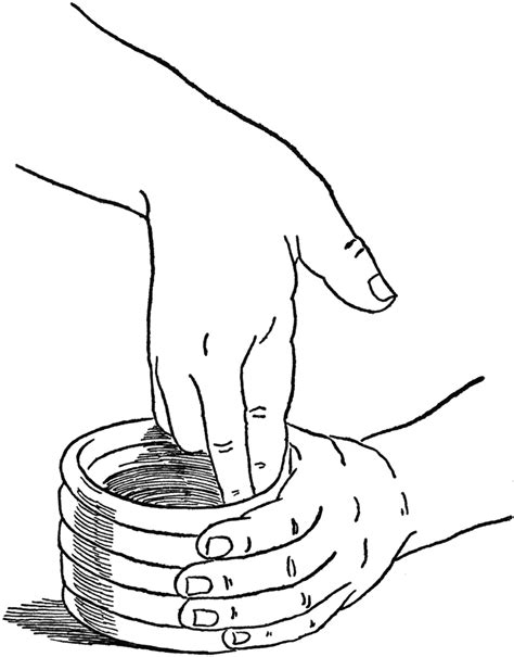 Smoothing A Clay Container Clipart Etc