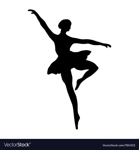 Black ballerina silhouettes clipart set | etsy. Ballerina silhouette black Royalty Free Vector Image