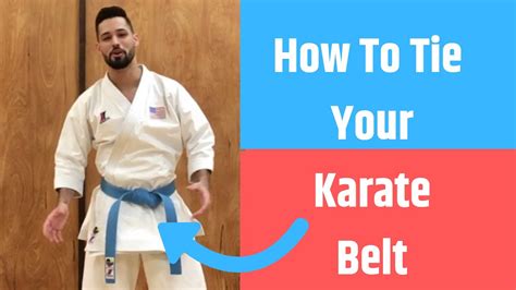 How To Tie Your Karate Belt Youtube
