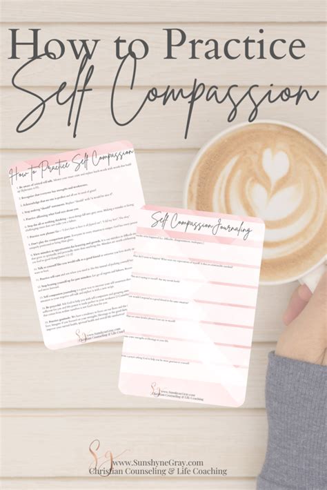 Self Compassion Worksheets Christian Counseling