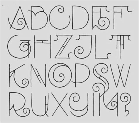 Gothic Uncial Alphabet Artofit