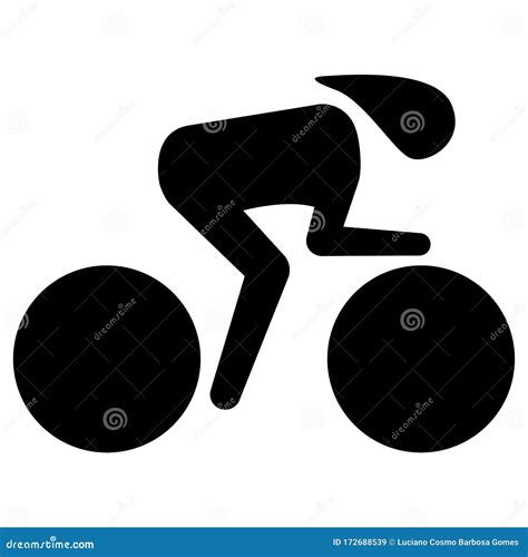 Illustration Represents Pictogram Of Sport Bike Speed Race In The