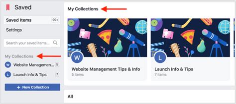 How To Use Facebook Collections To Manage Curated Content Social
