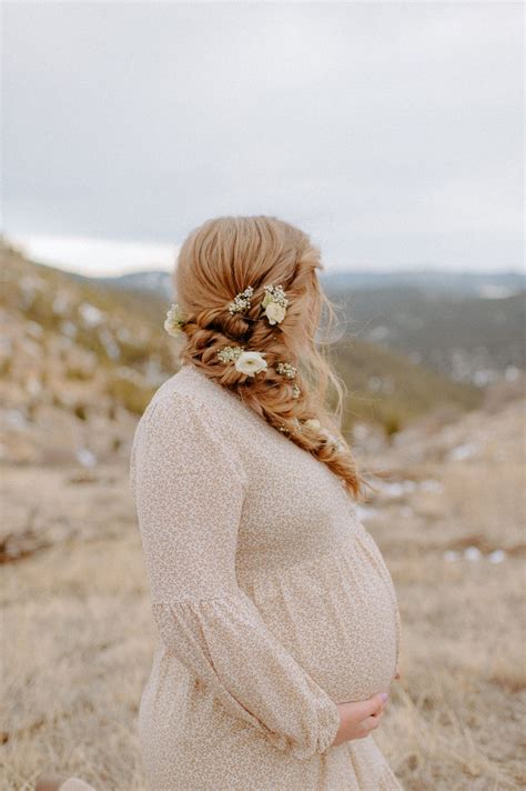 Outdoor Maternity Session At Mount Falcon Colorado Winter Maternity