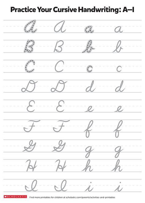 Trace and write lowercase and uppercase letters. Writing Practice: Cursive Letters | Cursive writing ...