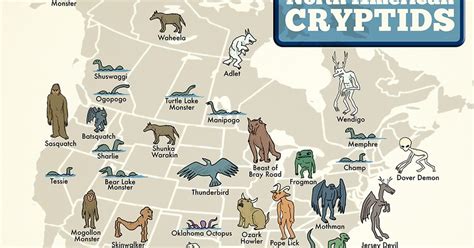 Bigfoot Field Guide The North American Cryptid Map