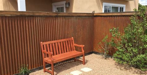 Build An Instant Rusted Corrugated Metal Fence Home Garden And