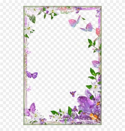 Page Border Designs For Projects With Flowers Flower Page Border