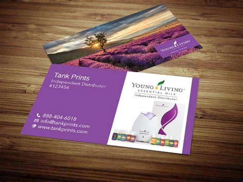 Young Living Business Cards Tank Prints