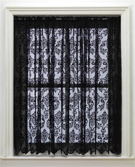 Regal Black Lace Curtain From Net Curtains Direct