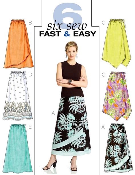 Sewing Pattern Easy Skirt Pattern Misses' Wrap Skirt | Etsy