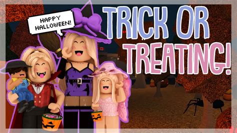 The Wood S Halloween Special Trick Or Treating Bloxburg Rp Youtube