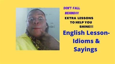 English Lesson Idioms And Sayings We Should Learn 143 English