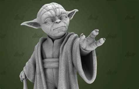 Master Yoda Star Wars 3d Printed Model Stl 3d Printing Models Star