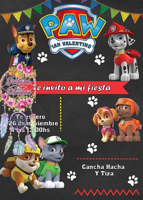 Invitacion Pow Patrol