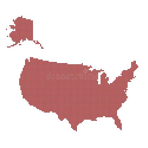 United States Map Abstract