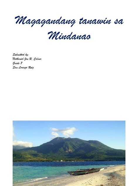 Magagandang Tanawin Sa Mindanao Travel Brochure Better Than College