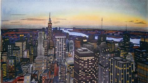 New York City Drawing Time Lapse Youtube