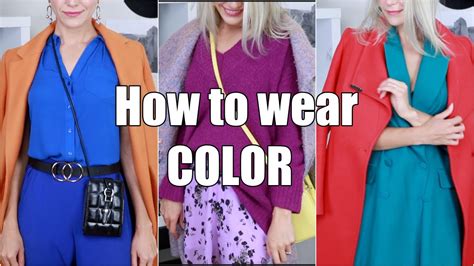 How To Mix Colour Into Your Outfitshow To Wear Color Youtube