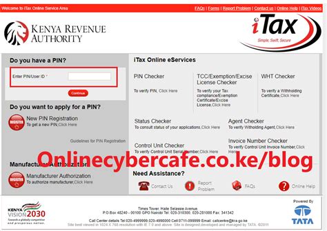 How To Check My Kra Pin Number Online Kra Pin Registration