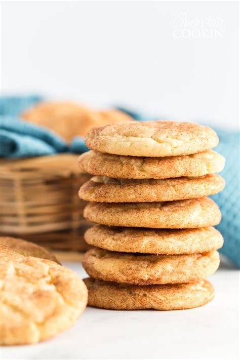 A Stack Of Snickerdoodles Cinnamon Cookies Recipes Snickerdoodle