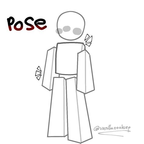 An Image Of A Paper Doll With The Word Pose On It S Chest And Head