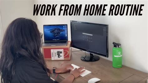Work From Home Routine Day In My Life Working From Home During