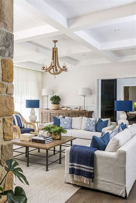 30 Best Coastal Living Room Decorating Ideas Blue Living Room Decor