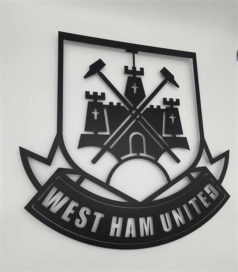 West Ham United Stainless Steel Dkp Metal Wall Art Etsy