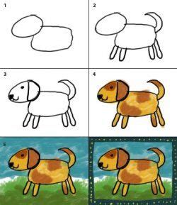 Elements for kids designs, outline. Draw and paint | Dogs | Drawings, Easy drawings ...