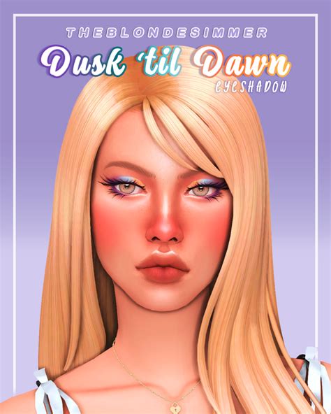 Dusk Til Dawn Eyeshadow Patreon In 2023 Makeup Cc 70 Makeup Sims
