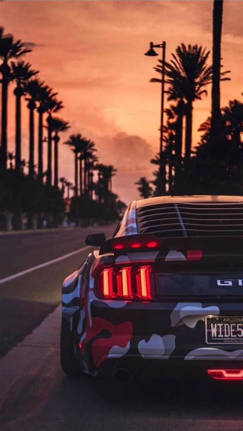 Car Lover Mustang With Plams Ford Mustang Wallpaper Mustang Cars