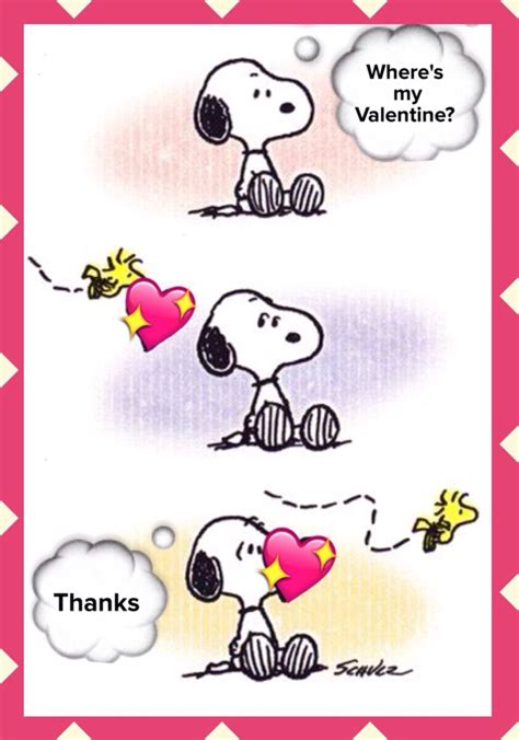 Wheres My Valentine Snoopy And Woodstock On Valentines Day Snoopy
