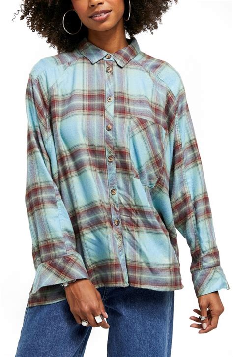 Bdg Brendan Plaid Flannel Shirt Shopstyle Long Sleeve Tops