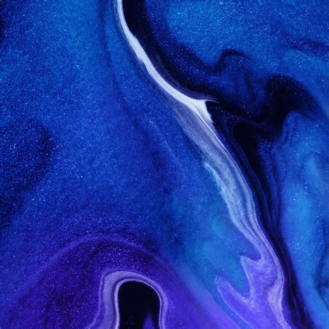 Download Dark Blue Aesthetic Liquid Art Wallpaper