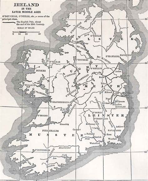 Political Medieval Maps Ireland In The Later Middle Ages