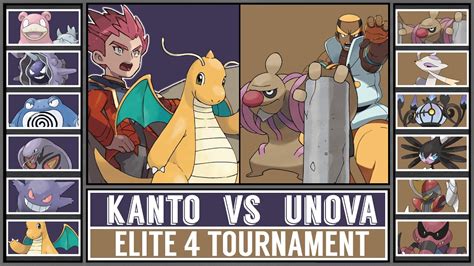 Final Kanto Vs Unova Elite 4 Pokémon Tag Team Tournament Battle 7