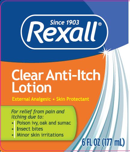 Rexall 218001 218ae Clear Itch Relief Lotion