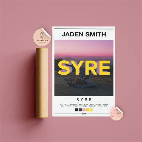 Jaden Smith Syre Album Poster Color Optional Etsy