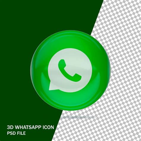 Premium Psd Whatsapp Icon 3d